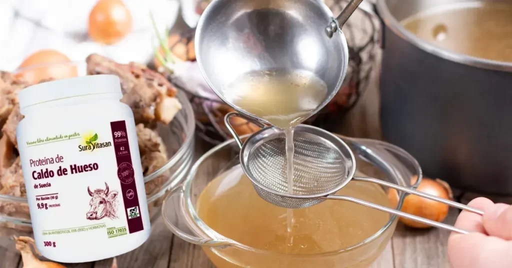 caldo de ossos em pó