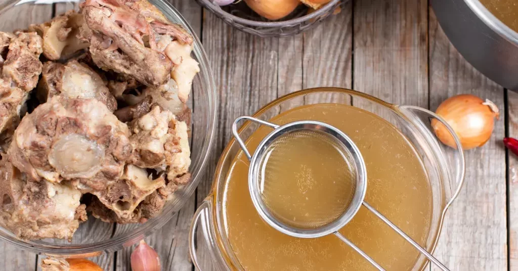 caldo de ossos em pó